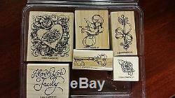 11 New Unused Stampin Up Mounted Stamp Sets All Retired Stamping Craft Art