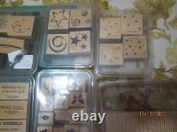 15 lb Lot Stampin Up sets & loose stamps & Creative Memories & punches -ribbons