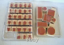16 Stampin' Up! Rubber Mounted/wood Craft Stamps Sets 166- New & Used Stamps