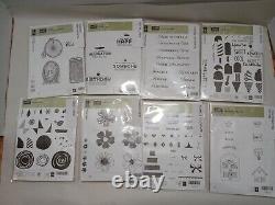 16 Stampin Up Rubber Stamps NEW Sealed Sets Various with bonuses