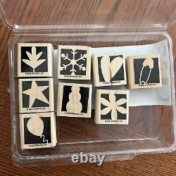 167 Stampin' Up Bulk Lot Set Rubber Wooden Vintage Stamps Retired 1995 2004