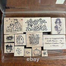 167 Stampin' Up Bulk Lot Set Rubber Wooden Vintage Stamps Retired 1995 2004