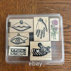 167 Stampin' Up Bulk Lot Set Rubber Wooden Vintage Stamps Retired 1995 2004