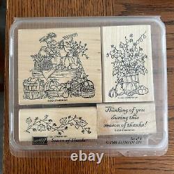 167 Stampin' Up Bulk Lot Set Rubber Wooden Vintage Stamps Retired 1995 2004