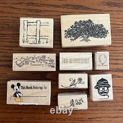 167 Stampin' Up Bulk Lot Set Rubber Wooden Vintage Stamps Retired 1995 2004