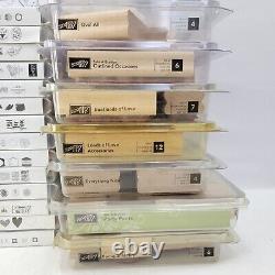 180 Stamps Stampin Up 23 Cases Rubber Wood Sets Mixed Huge Lot Special Occasions