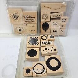 180 Stamps Stampin Up 23 Cases Rubber Wood Sets Mixed Huge Lot Special Occasions