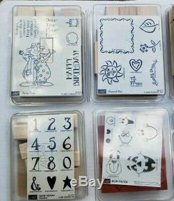 1993-2006 Stampin' Up 23 Sets (139 pcs) + Ink Retired Unmounted Limited Edition