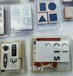 1993-2006 Stampin' Up 23 Sets (139 pcs) + Ink Retired Unmounted Limited Edition