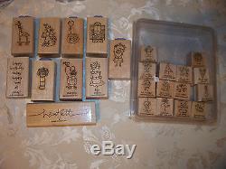 20 sets Stampin Up Large & Small 114 stamps 5 Club Scrap ++