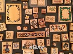 200+ Rubber Stamp Lot Sets Stampin' Up Hero Arts Stampendous Crafting Scrapbook