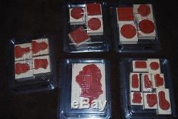 22 Stampin Up! Wood-mount stamp sets total 111 rubber stamps! Retired! + BONUS
