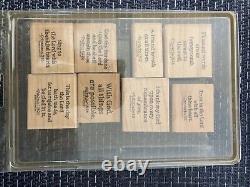 23 Plus Stampin Up Wood Mounted Stamp Sets-Over 140 Stamps Total- Most Are Used