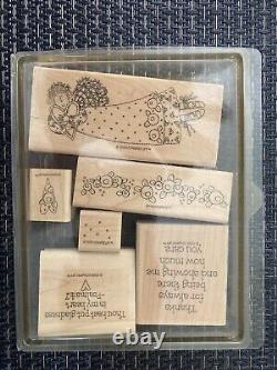 23 Plus Stampin Up Wood Mounted Stamp Sets-Over 140 Stamps Total- Most Are Used