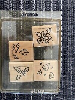 23 Plus Stampin Up Wood Mounted Stamp Sets-Over 140 Stamps Total- Most Are Used