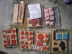 24 Sets of Stampin Up Stamps Lot (154 Stamps Total) Brand New Free Shipping