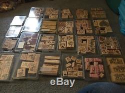 24 Sets of Stampin Up Stamps Lot Pre-owned Very Good Condition