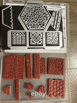 24 Stampin Up Cases Sets WithDies Stamps Red Rubber Cling Stamp Photopolymer