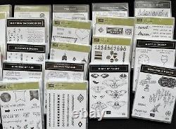 24 sets PREMIUM LOT Stampin' Up! Clear Mount stamp sets VARIETY ASSORTMENT