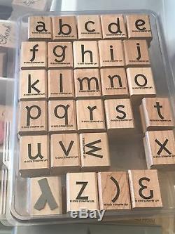 270+ Piece Stampin' Up Rubber Stamp Lot Set Wood Mounted Stamps