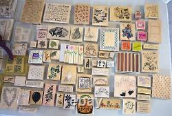 274 Asst Wooden Rubber Stamps Inclding 25 Stampin' Up Sets & Many More