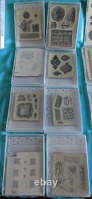 28 Stampin' Up! Rubber Stamp Sets Most Unused or Lightly Used Retired & HTF
