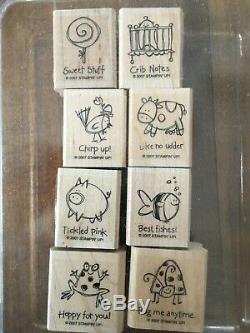 29 Stampin up stamp sets, wood mount, cling and photopolymer