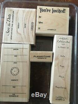 29 Stampin up stamp sets, wood mount, cling and photopolymer