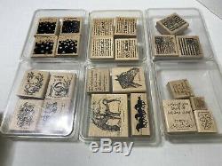 32 Plus Stamp SETS Lot STAMPIN' UP! Most NEW 2000's Some Retired Loose Stamps