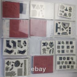 34 Stampin Up Sets Rubber Cling Stamps Craft Lot NEW Holidays Camping