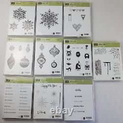 34 Stampin Up Sets Rubber Cling Stamps Craft Lot NEW Holidays Camping