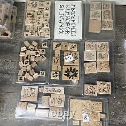 350 Gigantic Lot Of Stampin Rubber Stamp Sets And Miscellaneous Items Vintage