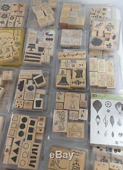 39 Stampin Up Rubber Stamp Sets Large Lot Plus 21 Individual Stamps
