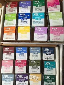 4 sets of Stampin Up CRAFT PIGMENT ink spots/pads- Ink is freshly refilled SU
