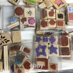 400+ Rubber Stamps Lot? Mounted Stencils Lot? Christmas? Halloween? Cards Sets