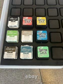 49 Pigment Mini Ink Pads Close To My Heart, Tim Holtz, Stampin Up With Case Set