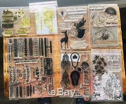 50+ Lot Clear Rubber Stamp Sets Penny Black Crafts Meow GinaK, Stampin Up