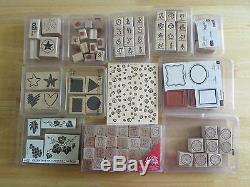 55 sets Stampin' Up + CTMH & more mounted rubber stamps see all pics many new