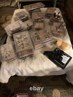 58 Stampin Up Rubber Stamp Sets. Most Sets Are Retired