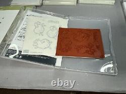 6 Lot Stampin Up Stamp Set Lets get away counting sheep love you lots party pant