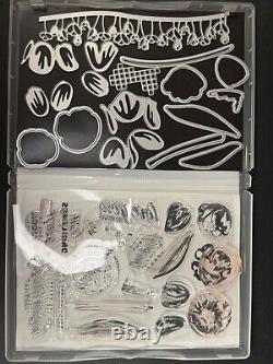 60 sets of Stampin Up Stamp Die Sets New and Used Check Photos for Condition