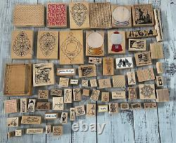 615 Lot Rubber Stamps Stampin' Up! Hero Art Stamps, punch Craft Dies Sets 55 lbs
