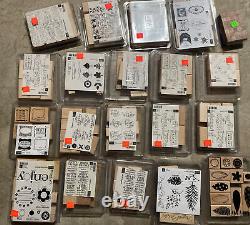 615 Lot Rubber Stamps Stampin' Up! Hero Art Stamps, punch Craft Dies Sets 55 lbs