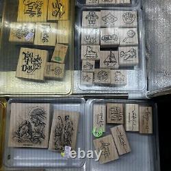 AMAZING STAMPIN' UP! HUGE Lot Of 150+ Items (Stamps/Ink Pads/Roller) Mixed Loose