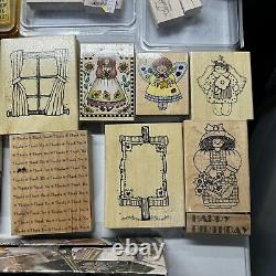 AMAZING STAMPIN' UP! HUGE Lot Of 150+ Items (Stamps/Ink Pads/Roller) Mixed Loose