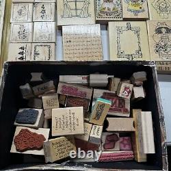 AMAZING STAMPIN' UP! HUGE Lot Of 150+ Items (Stamps/Ink Pads/Roller) Mixed Loose