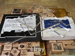 AMAZING! STAMPIN' UP! HUGE Lot Of 230+ Items! (Stamps/Ink Pad/Clear rubber)