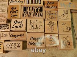 AMAZING! STAMPIN' UP! HUGE Lot Of 230+ Items! (Stamps/Ink Pad/Clear rubber)