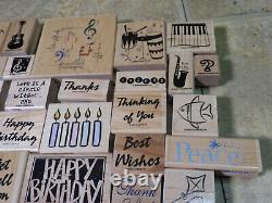 AMAZING! STAMPIN' UP! HUGE Lot Of 230+ Items! (Stamps/Ink Pad/Clear rubber)