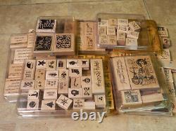 AMAZING! STAMPIN' UP! HUGE Lot Of 230+ Items! (Stamps/Ink Pad/Clear rubber)